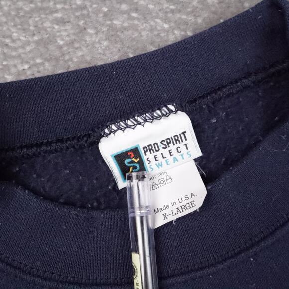 Vintage 90s Penn State Nittany Lions XL Blue Long Sleeve Pullover Sweatshirt - Picture 5 of 11